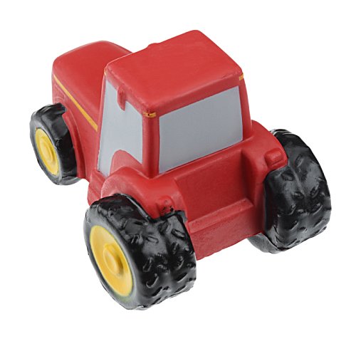 Additional Image 2 - a red toy tractor with black wheels