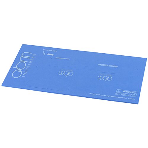 Additional Image 1 - a blue rectangular object on a white background