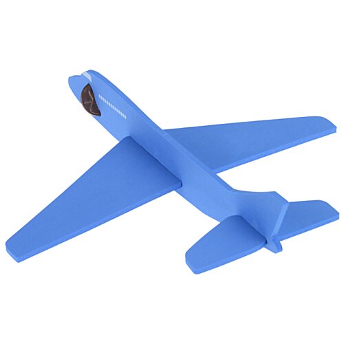 Additional Image 3 - a blue toy airplane on a white background