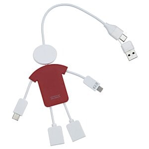 Additional Image 1 - a white and red usb cable