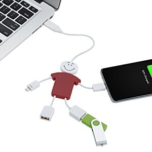 Additional Image 2 - a small toy figure connected to a cell phone