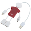 View Image 2 of 5 of TechMate 2.0 Duo Charging Cable and USB Hub - 24 hr