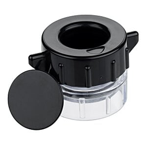 Additional Image 1 - a black and clear container with a black lid