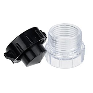 Additional Image 2 - a black and clear plastic container