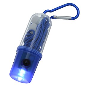 Additional Image 1 - a blue and clear flashlight