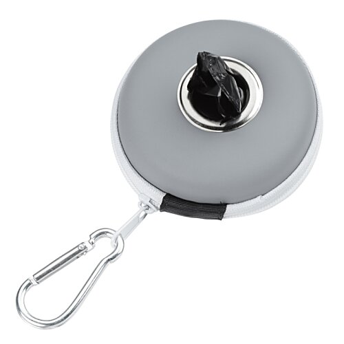 Additional Image 1 - a grey circle with a black handle