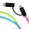 View Image 2 of 4 of Rainbow Duo Charging Cable - 3'