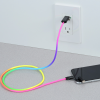 View Image 3 of 4 of Rainbow Duo Charging Cable - 3'