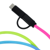 View Image 4 of 4 of Rainbow Duo Charging Cable - 3' - 24 hr