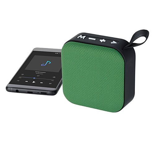 Additional Image 3 - a green square object with a black remote control