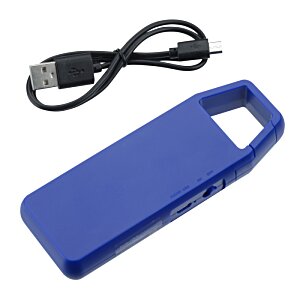 Additional Image 2 - a blue rectangular object with a black cord