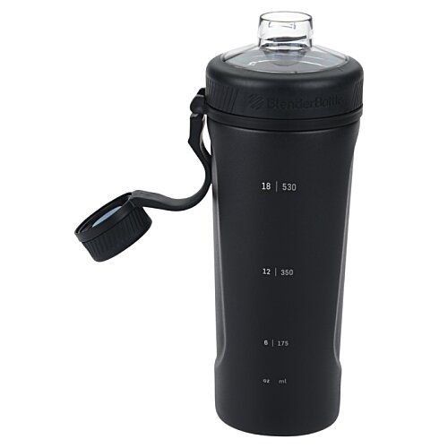 Additional Image 2 - a black water bottle with a cord