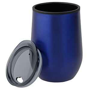 Additional Image 1 - a blue cup with a lid