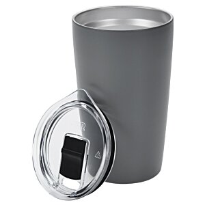 Additional Image 2 - a grey cup with a silver lid