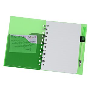 Additional Image 2 - a green and white notebook
