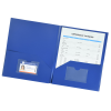 Additional Thumbnail Image 2 - a blue folder with a white paper on it