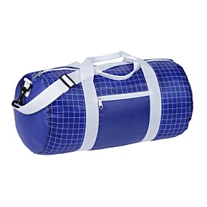 Additional Image 1 - a blue and white duffel bag