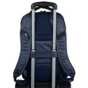Additional Image 3 - a back of a blue bag