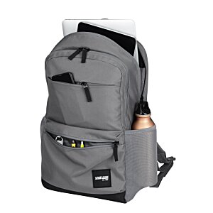 Additional Image 3 - a grey backpack with a pocket