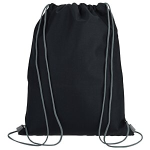 Additional Image 1 - a black backpack with string
