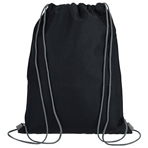 Additional Image 1 - a black backpack with string