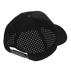 Additional Image 1 - a black hat with a mesh top