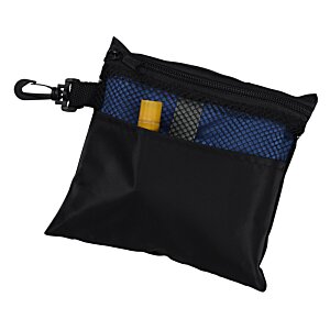 Additional Image 2 - a black bag with a blue and yellow pocket