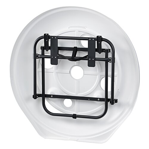 Additional Image 2 - a white plate with black metal frame