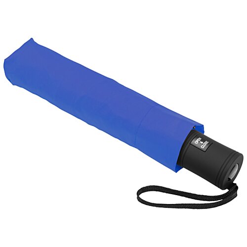Additional Image 1 - a blue umbrella with a black strap