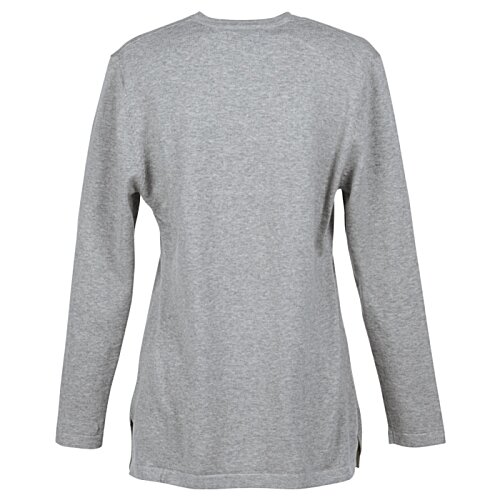 Additional Image 1 - a grey long sleeved shirt