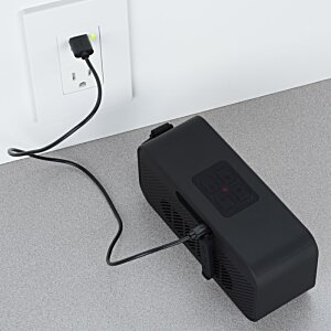 Additional Image 2 - a black power cord plugged into a wall