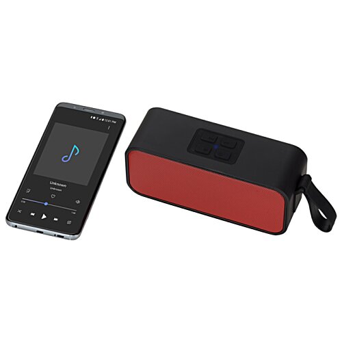 Additional Image 3 - a black and red rectangular object next to a black cell phone