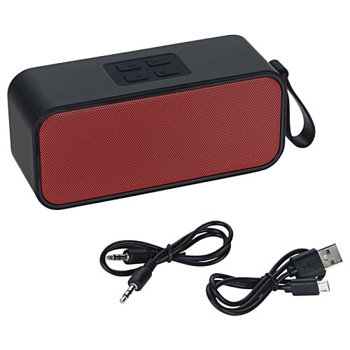 Additional Image 4 - a black rectangular object with a red rectangular object and black cords