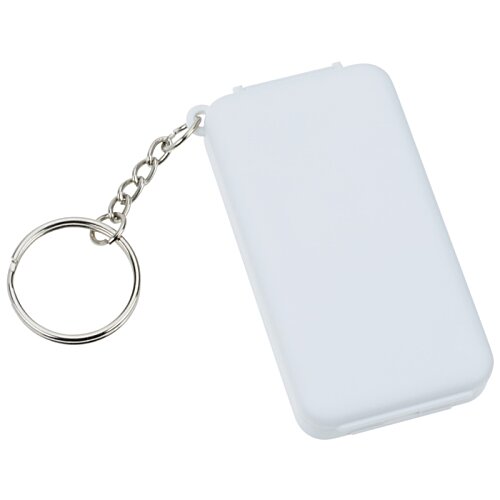 Additional Image 7 - a white rectangular object with a silver ring