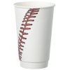View Image 2 of 4 of Baseball Full Color Insulated Paper Cup- 16 oz.