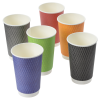 View Image 3 of 5 of Waves Full Color Insulated Paper Cup with Lid - 16 oz.