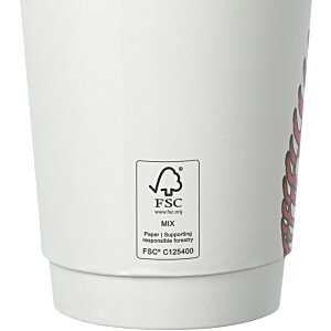 Additional Image 2 - a white cup with a logo on it