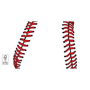 Additional Image 3 - a close-up of a baseball stitch