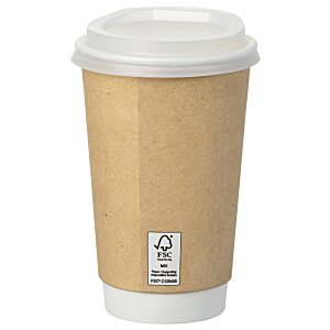 Additional Image 2 - a brown coffee cup with a white lid