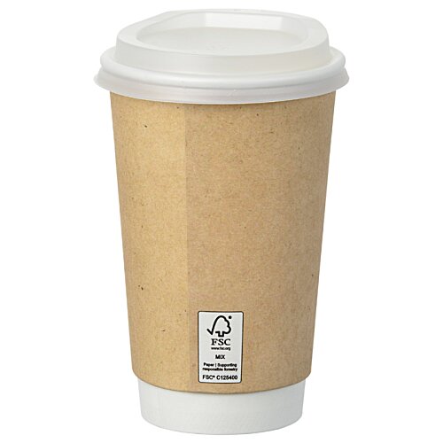 Additional Image 2 - a brown coffee cup with a white lid