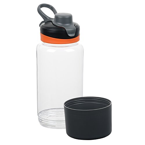 Additional Image 2 - a water bottle with a black cap