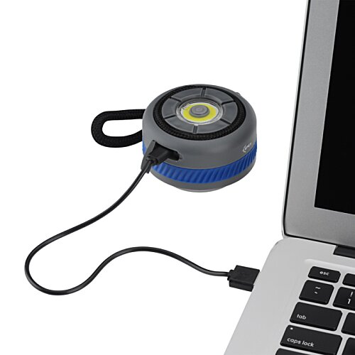 Additional Image 5 - a blue and black round object with a cord attached to a laptop