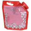 Additional Image 1 - a red plastic bag with white flowers