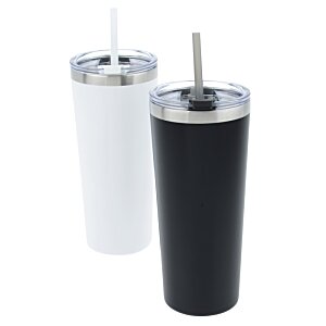 Additional Image 6 - a black and white cup with straw