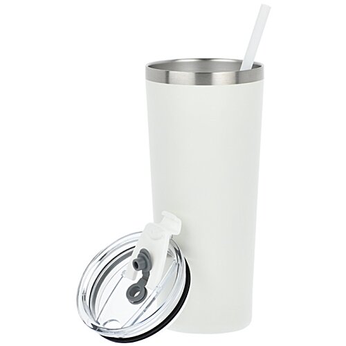 Additional Image 2 - a white cup with a straw