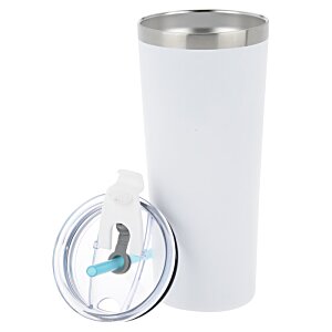 Additional Image 3 - a white and silver tumbler