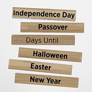 Additional Image 4 - a group of wooden signs with black text