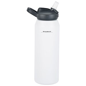 Additional Image 3 - a white water bottle with a black lid