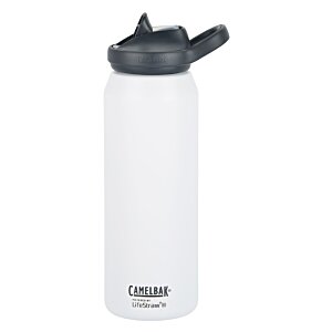 Additional Image 1 - a white water bottle with a black lid
