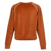 View Image 2 of 2 of US Blanks Plush Velour Crop Sweatshirt - Ladies'